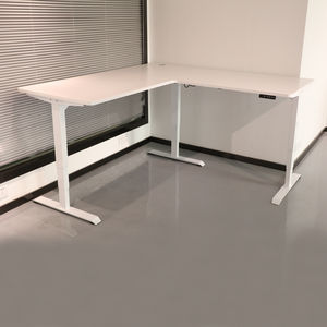 कोने डेस्क फ्रेम एल आकार के लिए 3 पैर के साथ बिजली ऊंचाई समायोज्य तालिका डेस्क आधुनिक कार्यालय फर्नीचर - Product Image 5