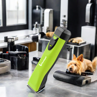 Professionnel A5 céramique tout à fait moteur contrôle de la chaleur lame détachable tondeuse sans fil chien Pet toilettage tondeuse Kit