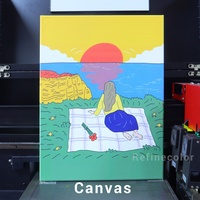 Grosir Pabrik pencetak Inkjet UV A3 A2 Kecil dengan Double DX10 Printhead Flatbed otomatis pencetak UV kondisi baru