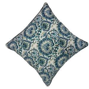 Cojín estampado de algodón Amreli 100% y funda de almohada delantera y trasera para uso doméstico y hotelero - Product Image 1