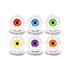 Halloween Themed <b>Disposable</b> Paper <b>Plates</b> Round Scary Eyeball Design Party Supplies Dinner Dessert <b>Plates</b> - Product Image 1