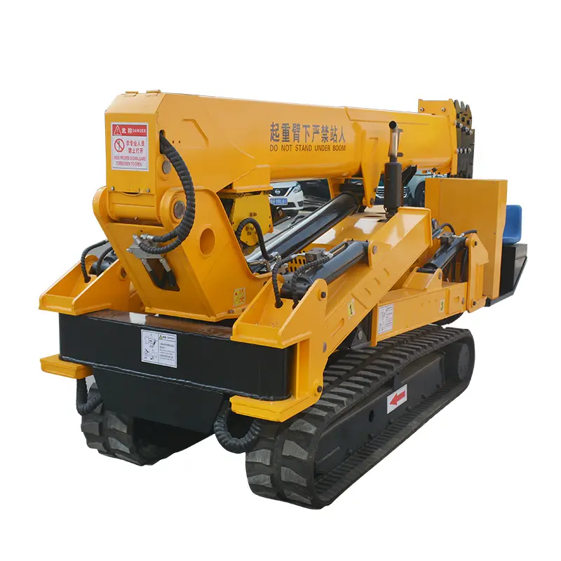 Construction Lifting Equipment Mini 1000 kg Hoist Cranes Spider Hydraulic Mobile Mounted Crane For Sale