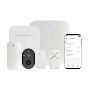 Rj45 4G Lte Inbraakalarm Systeem Lange Afstand Draadloze Inbraakalarm Kit Voor Huis & Huis Centrale Monitoring Inbraakalarm Paneel