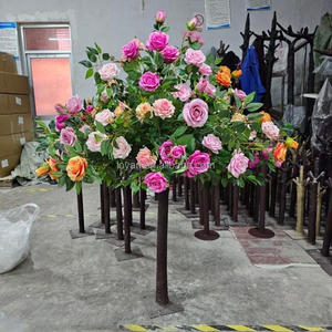 <span class=keywords><strong>Albero</strong></span> di Rose Artificiali Realistiche per Matrimoni e Giardini, Vendita Diretta dalla Fabbrica - Product Image 5