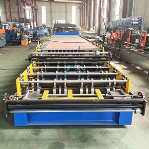 Guyane française populaire TR4 trapézoïdal 988 tôle de toiture ondulée Double couche Machine nouveau PLC pour la construction de toits en acier PPGI - Product Image 4