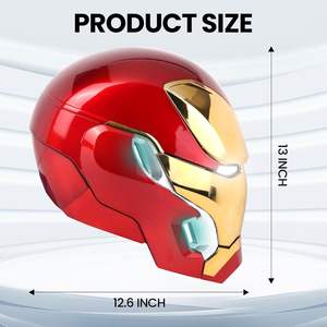Casque <span class=keywords><strong>Iron</strong></span> <span class=keywords><strong>Man</strong></span> électrique 1:1 MK50, contrôle vocal, yeux lumineux, modèle de jouet pour adultes, technologie portable - Product Image 6