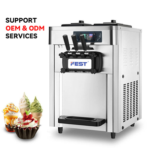 Nhà máy trực tiếp 2 + 1 hỗn hợp thương mại tự động Trung Quốc <span class=keywords><strong>Ice</strong></span> Cream Maker Máy mềm phục vụ <span class=keywords><strong>Ice</strong></span> Cream máy để bán - Product Image 1