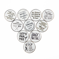 Marqueur de position de golf en métal à prix d'usine, vente chaude, longue durée, marqueur de balle de golf avec aimant puissant