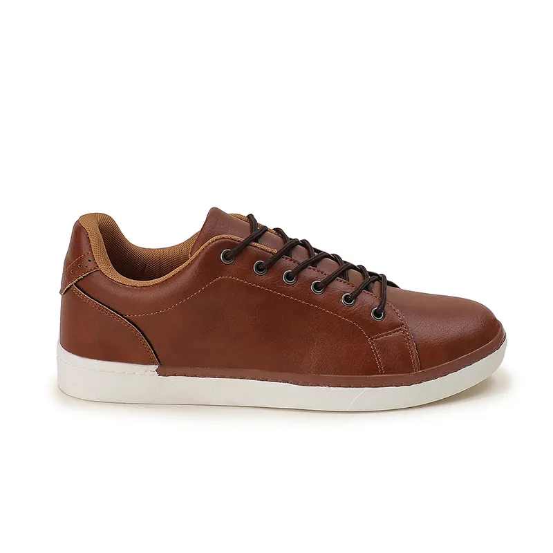 Plate-forme en cuir véritable chaussures simples décontractées en cuir de vachette chaussures de mode pour hommes chaussures en cuir