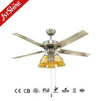 Ventilateur de plafond 1stshine à pales métalliques, traditionnel, puissant, faible consommation d'énergie, écologique, installation facile