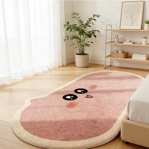 Tapis de chambre d'enfant en couleur de dessin animé en gros, tapis antidérapant pour le côté du lit, couverture de lit, tapis de zone pour la chambre à coucher, le balcon, la <span class=keywords><strong>baie</strong></span> vitrée - Product Image 2