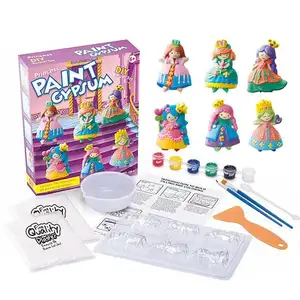 Dipingi le tue figurine decora il tuo Set di pittura Kit completo di artigianato in gesso per bambini