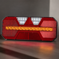 Feu arrière de remorque LED à clignotant séquentiel, feu de position latéral, feu combiné arrière, lentille transparente, 12V 24V, universel, adaptable
