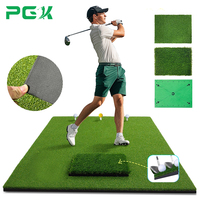 PGK Pro Tapete de Golf Premium 4 en 1 de 5x4 pies, Engrosado, con 4 Inserciones Intercambiables para Práctica de Golf, Chipping y Ayuda a la Entrenamiento