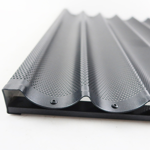 Không dính Đục Lỗ Pháp Bánh Mì Nướng Pan Bánh Mì Nướng Khuôn Cho 5 Loaves Baguettes, Pháp & Ý Khay Bánh Mì Để Nướng Bánh Mì - Product Image 5