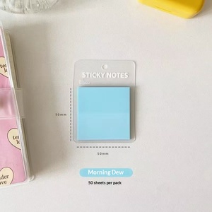 Blocs-notes adhésifs transparents de couleur unie, autocollants amovibles, taille et couleur personnalisables pour - Product Image 6
