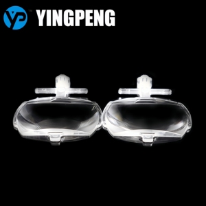 مصباح أمامي عالي الجودة ثلاثي الأبعاد مربع PMMA بلاستيك ليد عدسات بلانو محدبة مصباح أمامي لضوء السيارة عاكسات محدبة - Product Image 4