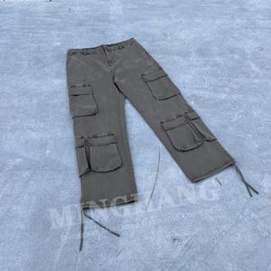 Vendita all'ingrosso di carichi pantaloni Jogger Multi tasca paracadute da uomo larghi pantaloni <span class=keywords><strong>Cargo</strong></span> - Product Image 3