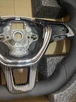 Accessoires intérieurs pour VW Golf 7/MK7/Jetta/Passat/B8/Polo//GTI/Amarok/V6/T6 Volant en cuir et fibre de carbone Plug and Play