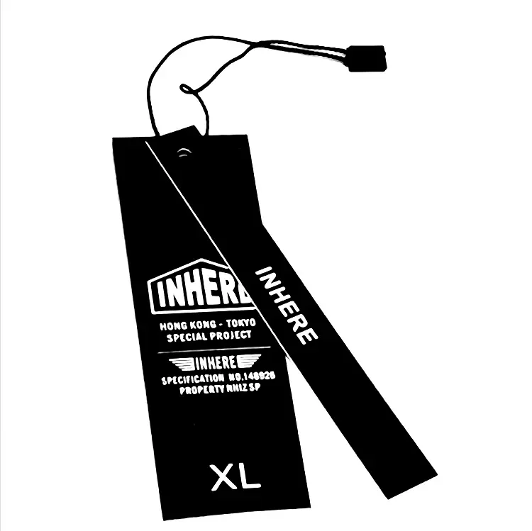 Fashion design del logo panno di modifica di caduta dei jeans di spessore di carta tag label