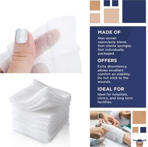 ผ้าก๊อซปิดแผลแบบใช้แล้วทิ้งชนิดไม่ถักทอ ปลอดเชื้อ - Product Image 2