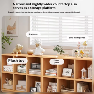 Mueble de Almacenamiento de Esquina de Madera, de Pared o de Pie, con Múltiples Niveles, Diseño Moderno, 4 Estantes, para Hogar, Oficina en Casa, <span class=keywords><strong>Dormitorio</strong></span> - Product Image 3