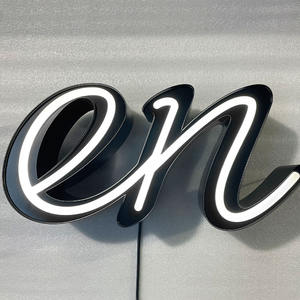 Cosun Faux Enseigne Au Néon Illuminée LED Lettre Signe <span class=keywords><strong>Blanc</strong></span> <span class=keywords><strong>Rouge</strong></span> Rose Lumière pour Mariage Maison Magasin Utilisation Extérieure - Product Image 1