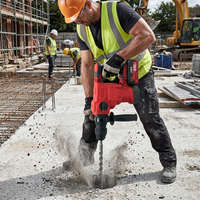 Marteau perforateur sans fil 21V, marteau électrique à percussion au lithium pour le béton, la brique, la construction de murs, la maçonnerie, outils électriques