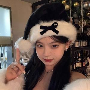 للجنسين رشاقته الكلاسيكية أفخم قبعة عيد الميلاد سانتا قبعة عيد الميلاد قبعة عطلة لعيد الميلاد السنة الجديدة احتفالية عطلة الحزب - Product Image 1