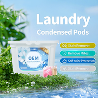 Capsules de lessive écologiques hautement concentrées pour vêtements, multi-effets, nettoyage puissant, protection des couleurs, parfum longue durée