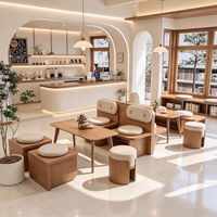 Offre Spéciale : Mobilier de Café de Haute Qualité – Design Moderne, Banquettes en Bois Confortables, Canapé et Ensembles de Chaises avec Table
