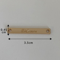 Nouvelle Étiquette Métallique en Alliage de Zinc pour Vêtements, Chaussures et Chapeaux, Boucle Décorative de Marque Merit BQ01, Vente Directe Usine