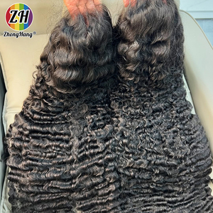 Wig Rambut Manusia Keriting Burma 250%  Wig Rambut Manusia Keriting Spiral Vietnam 13x6 Lace Frontal  Wig Rambut Manusia Keriting Kamboja Gelombang Alami - Product Image 2