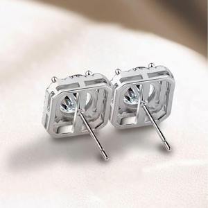 Direct Factory Supply Moissanite Diamond <b>Earrings</b> <b>Fine</b> Jewelry for Women Luxury Accessories Wedding Gift and Fashion Collection - Product Image 4