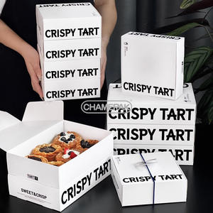 กล่องทาร์ตไข่แบบใช้แล้วทิ้งทาร์ตเบเกอรี่ขนมหวานขนมหวานแบบโปรตุเกสเกรดอาหารแบบกำหนดเอง - Product Image 4