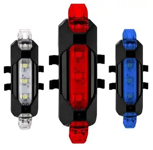 Feux arrière de vélo étanches LED avertissement de sécurité accessoires de vélo feu arrière de vélo Rechargeable Usb