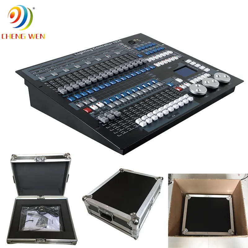 Stage Light dmx controller Mini Pearl King Kong 1024 Dimming stage dj lighting console with flight case
