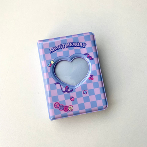 Mini Album Fotografico Ecologico in Silicone PVC con Logo Personalizzato, Portachiavi per Photocard Kpop da 2/3 Pollici a Forma di <span class=keywords><strong>Cuore</strong></span> Cavo - Product Image 3