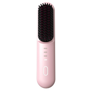Peigne lissant sans fil transfrontalier à revêtement céramique avec ions négatifs, double usage pour boucler et lisser - Product Image 5