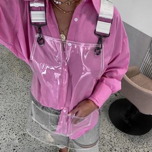 <span class=keywords><strong>Tablier</strong></span> personnalisé transparent en PVC/TPU pour <span class=keywords><strong>femme</strong></span>, imperméable, lavable, avec logo sur mesure, idéal pour la cuisine, le salon de coiffure ou comme <span class=keywords><strong>tablier</strong></span> de protection pour adulte. - Product Image 4