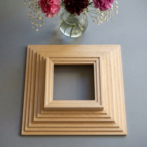 Cadre photo horizontal en bois MDF écologique et économique, personnalisable en différentes tailles : 4x6, 5x7, 16x20, 18x24, 24x36 - Product Image 1