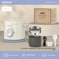 Cuisinière à riz personnalisée 1,2 L à commande mécanique avec fonctions gâteau et riz, idéale pour 1-2 personnes en dortoir