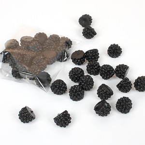 1.2cm PVC realistic mulberry model accessories DIY fruit toys butter glue craft <b>slime</b> material - Product Image 1