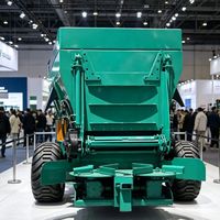 Épandeur de compost et d'engrais robuste à remorque, entraîné par tracteur, pour l'élevage