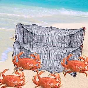 Newbility – filet de pêche pliable en Nylon, Cage à crevettes, piège à <span class=keywords><strong>crabe</strong></span>, filet en fonte dia 25cm, 30cm, 33cm, 40cm, 45cm, 50cm, 60cm - Product Image 3