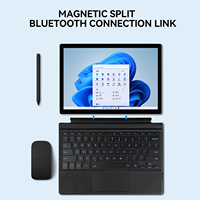Nouvel étui clavier OEM/ODM 12,3 pouces pour Surface Pro 3/4/5/6/7, rétroéclairage RGB sans fil, USB-C, ultra-fin, multi-touchpad