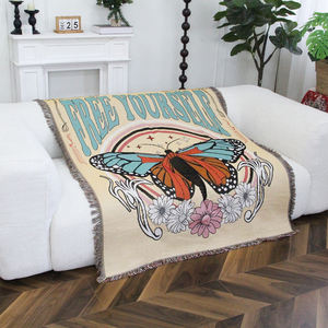 Manta <span class=keywords><strong>de</strong></span> Tapiz Tejida Personalizada con Diseño, Patrón o Logotipo, Manta <span class=keywords><strong>de</strong></span> Tapiz Transpirable y Acogedora - Product Image 3