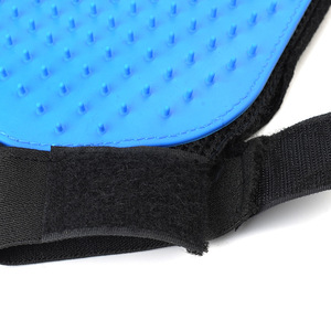 Guantes de aseo para mascotas, malla de silicona, azul, rosa, para masaje de gatos y perros, baño, eliminación de pelo - Product Image 5