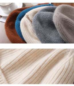 Bonnet d'hiver tricoté épais en acrylique uni et pelucheux pour femmes et hommes, avec logo personnalisé, idéal pour la plage, les affaires, motif fruits ou argyle - Vente en gros - Product Image 4