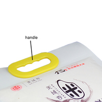 Sacs d'emballage de matériaux de qualité alimentaire de 50kg avec logo personnalisé pour la poignée thermoscellée de farine de maïs, de riz et de blé pour l'expédition d'emballages alimentaires